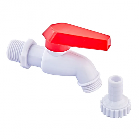 Пивний кран PVC-PV-I-1/2" White+red (PM0631) Пивний кран PVC-PV-I-1/2" White+red (PM0631)
